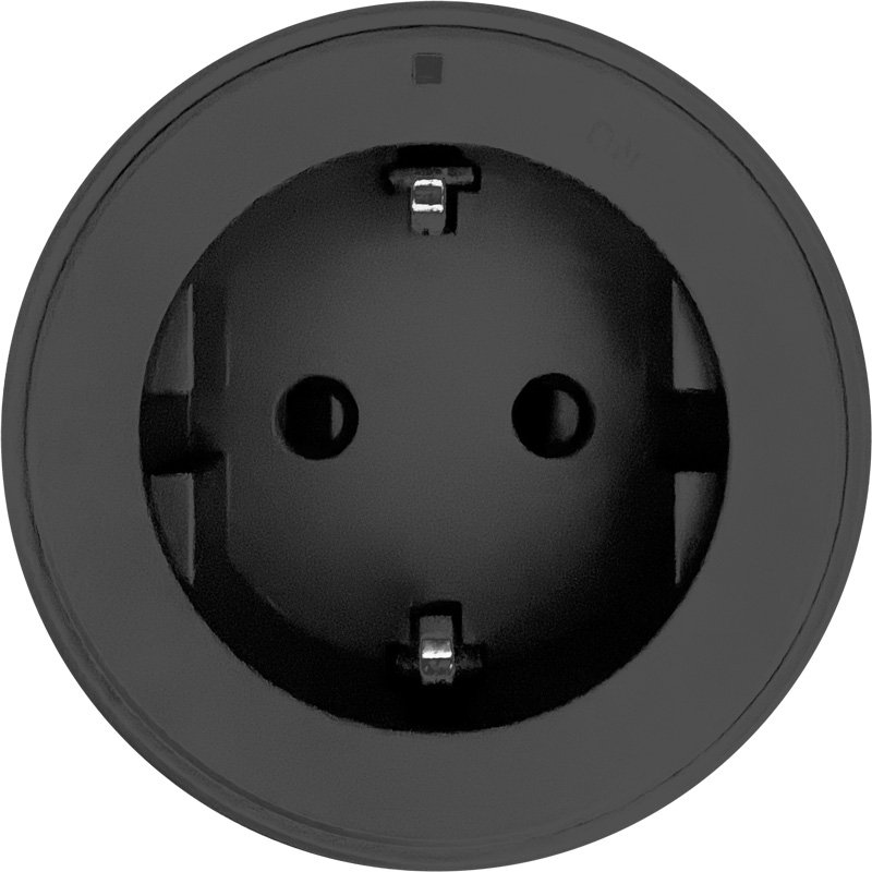 Synergy 21 MODULRAIL Modul Steckdose Typ F Schwarz (Schutzkontakt)