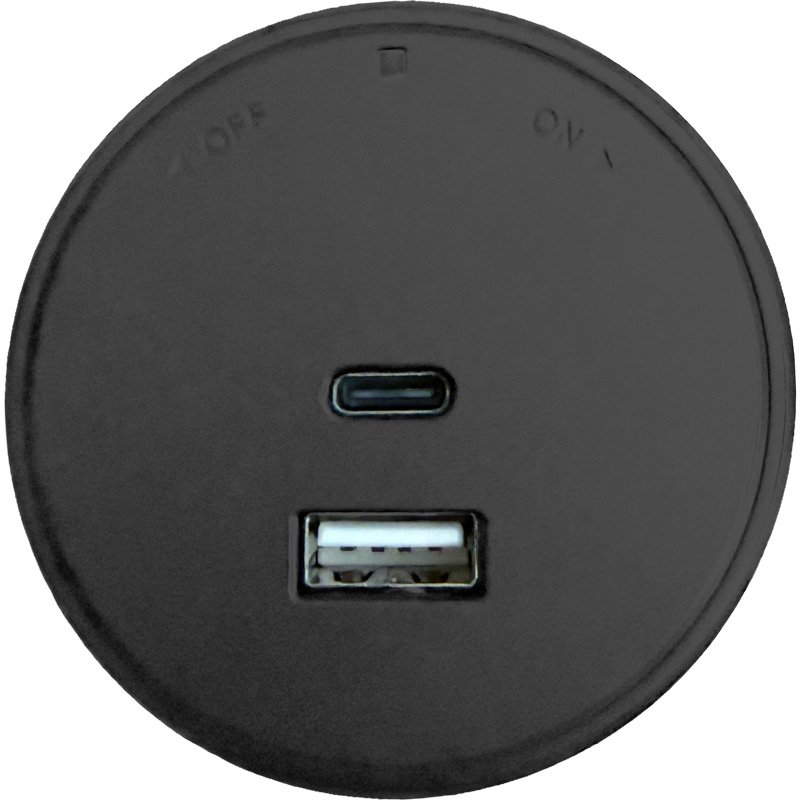 Synergy 21 MODULRAIL Modul USB A+C 20W Schwarz