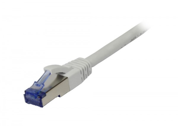 Patchkabel RJ45, CAT6A 500Mhz, 2m, weiss, S-STP(S/FTP), Komponent getestet(GHMT certified), AWG26,