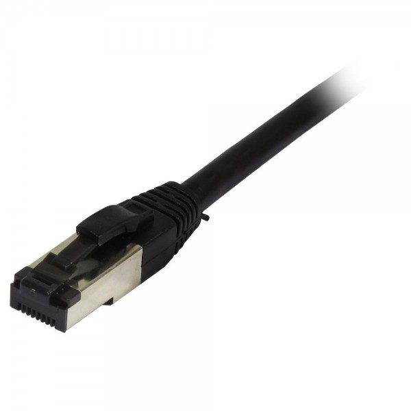 Patchkabel RJ45, CAT8.1 2000Mhz, 0.5m, schwarz, S-STP(S/FTP), TPE/LSZH(SuperFlex), AWG26, Synergy 2