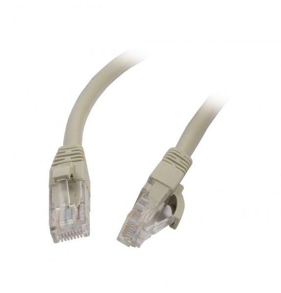 Patchkabel RJ45 UTP(U/UTP). 0.5m grau, CAT6, PVC, Synergy 21