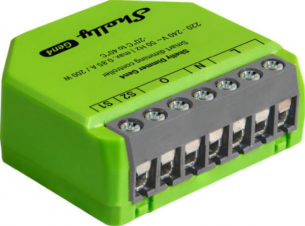 Shelly · Unterputz · "Dimmer Gen4" · Relais · LED Lichtcontroller · Messfunktion · WLAN · Zigbee · M