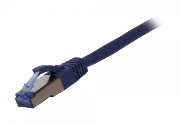 Patchkabel RJ45, CAT6A 500Mhz, 1.0m, blau, S-STP(S/FTP), AWG26, LSZH, Synergy 21