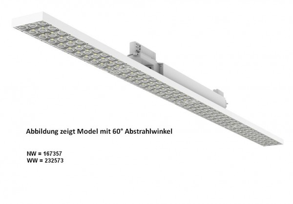 LED Stromschienen-Linearstrahler VLE 48W 60° warmweiß CRI>90  3-Phasen | Synergy 21