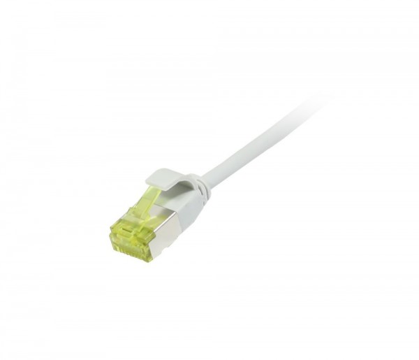 Patchkabel RJ45, CAT6A 500Mhz, 5m, grau, U/FTP, slimline rund d=3,8mm, TPE/LSZH(Superflex), AWG32, m