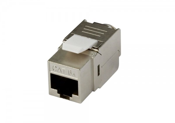 Keystone, Modul, TP-Buchse(RJ45), CAT6A, 500MHz, Slim-line/Komponent getestet, Synergy 21,