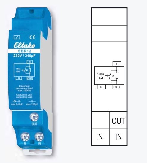 Eltako Strombegrenzungsrelais kapazitiv SBR12
