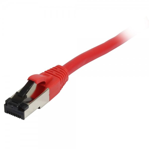 Patchkabel RJ45, CAT8.1 2000Mhz, 1.0m, rot, S-STP(S/FTP), TPE(Ultra SuperFlex), AWG26, Synergy 21