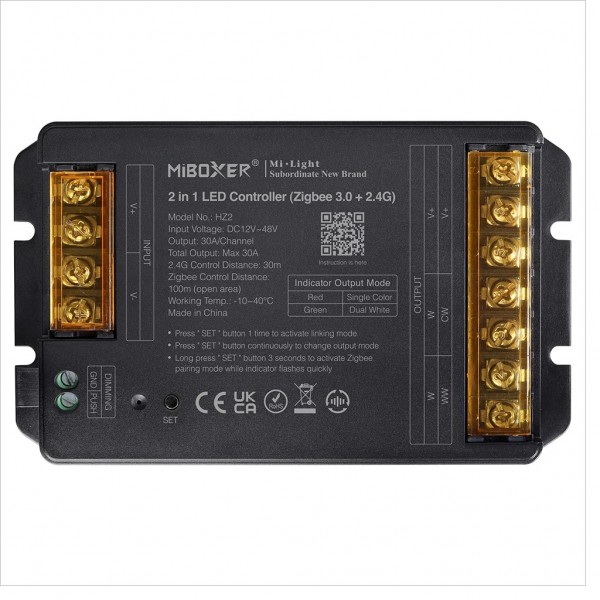 Synergy 21 LED Controller 2in1 DC12~48V Zigbee 3.0+ 2.4G HP 30A*Milight/Miboxer*