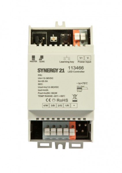 Synergy 21 LED Serie EOS 05 4-Kanal Controller + Hutschiene