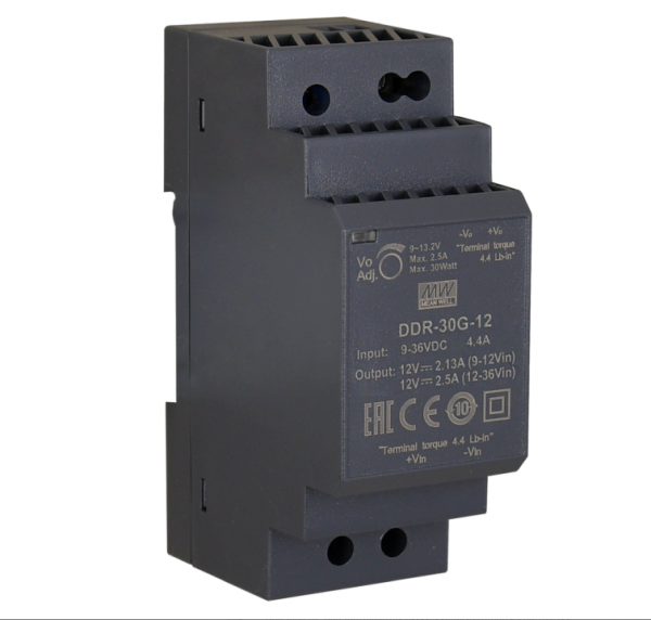 ALLNET Ersatznetzteil/Spannungswandler 12V/2,5A IN: 9~36VDC -> OUT: 9~13.2V DC/DC-Wandler MEAN WELL