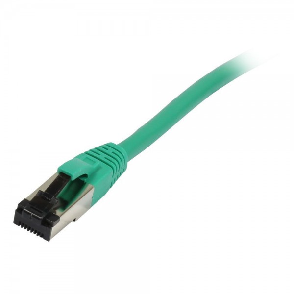 Patchkabel RJ45, CAT8.1 2000Mhz, 1.0m, grün, S-STP(S/FTP), TPE/LSZH(SuperFlex), AWG26, Synergy 21