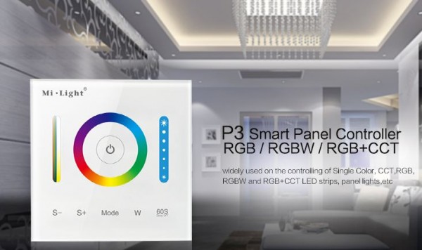 MiBoxer P3 LED Fernbedienung Smart Panel Controller(RGB/RGB-W/RGB+CCT)