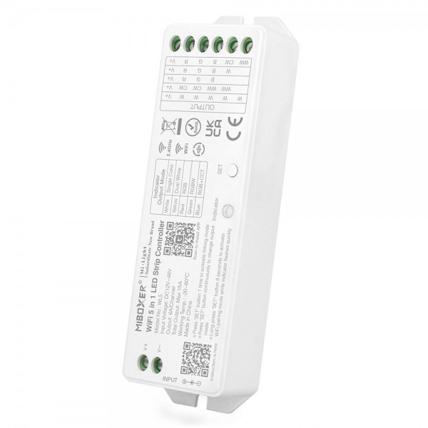 Synergy 21 LED Controller 5in1 RGB-WW (RGB-CCT) DC12~24V WiFi + 2.4G *Milight/Miboxer* Alexa Serie