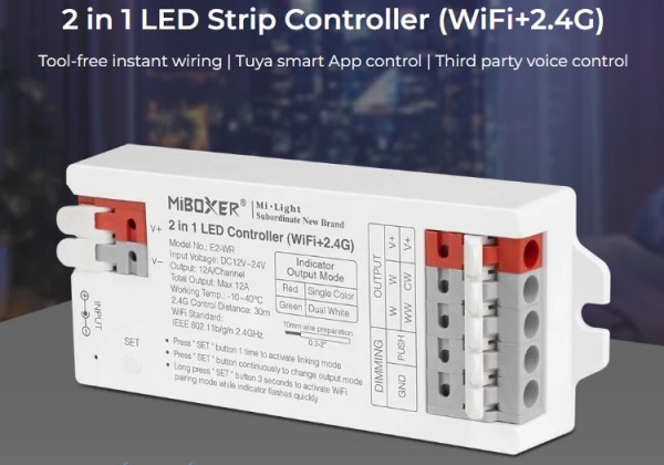 Synergy 21 LED Controller 2in1 Single colour/dual white (CCT) WLAN+2,4G *Milight/Miboxer*
