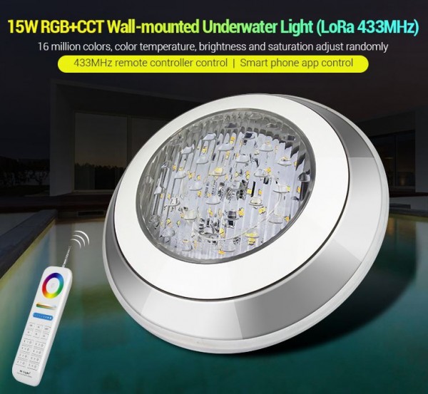 Synergy 21 LED LoRa (433MHZ) Poolleuchte 15W RGB+CCT *Milight/Miboxer*