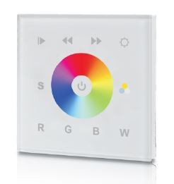 Synergy 21 LED Serie EOS 03 DMX RGB-W Wandtaster Touch weiss