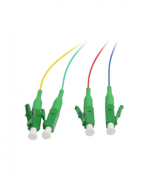 LWL-Pigtail-LC(APC) 9/125u, 1,5mtr. OS2, 4-Pack, farbig, Synergy 21,
