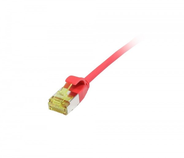 Patchkabel RJ45, CAT6A 500Mhz, 1.5m, rot, U/FTP, slimline rund d=3,8mm, TPE/LSZH(Superflex), AWG32,