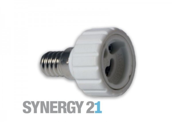 Synergy 21 LED Adapter für LED-Leuchtmittel E14->GU10