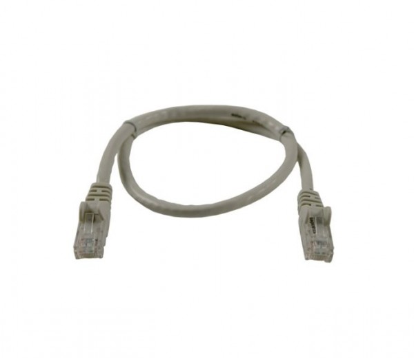 Patchkabel RJ45 UTP(U/UTP). 0.5m grau, CAT6, PVC, Synergy 21