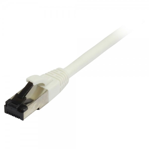 Patchkabel RJ45, CAT8.1 2000Mhz, 0.25m, weiss, S-STP(S/FTP), TPE(Ultra SuperFlex), AWG26, Synergy 2