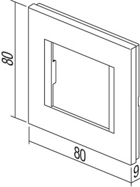 TEM Serie Modul Rahmen OL COVER PLATE LINE2M ES