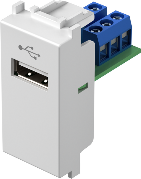 TEM Serie Modul Steckdosen SOCKET USBTIP A 1M PW