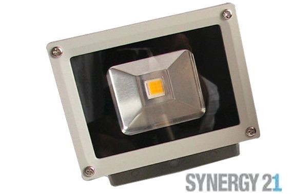 Synergy 21 LED Spot Outdoor Baustrahler 10W graues Gehäuse - gelb V2