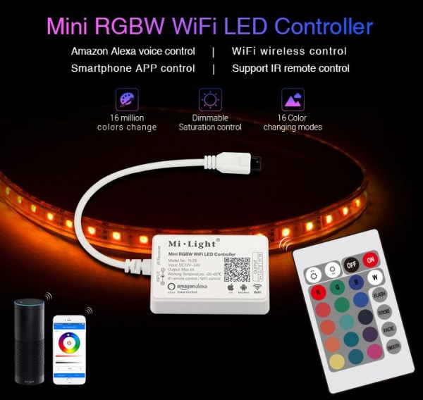 Synergy 21 LED Controller Mini RGBW WiFi *Milight/Miboxer* Alexa Serie