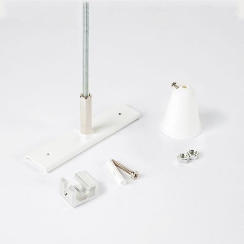 Powergear 48V 1 VERSTÄRKUNG FÜR DIE DECKENMONTAGE MIT STANGE, Weiß, 1 meter