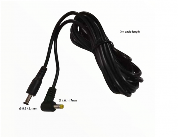 ALLNET Ersatznetzteil zbh. Hohlstecker -&gt; Hohlstecker Adapterkabel Verlängerung 5,5mm x 2,1mm -&gt; 4,0