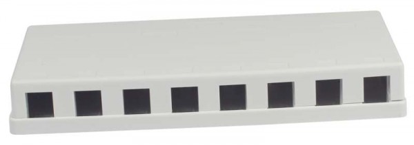 Keystone, Modulträger, Patchpanel für 8x TP-Modul, Aufputz, weiss(ABS), Synergy 21,