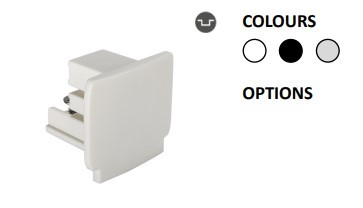 Powergear Mini 1PH ENDKAPPE , Weiß