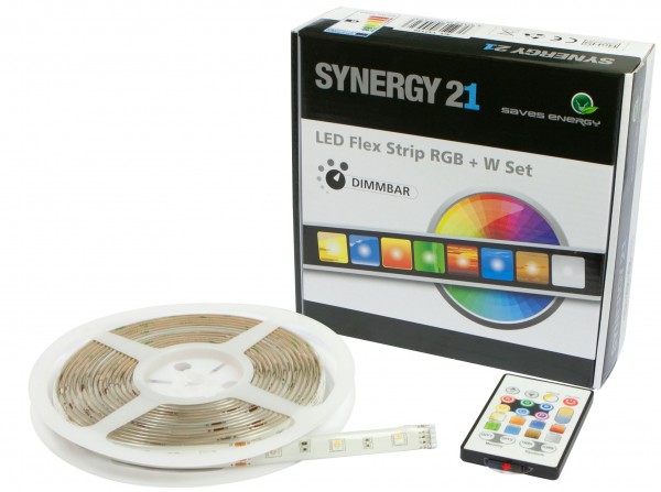 Synergy 21 LED Flex Strip RGB DC12V KOMPLETT Set + Projekt Ruck