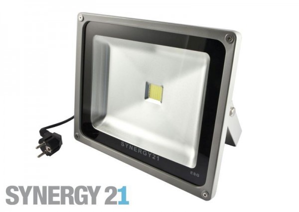 Synergy 21 LED Spot Outdoor Baustrahler 30W schwarzes Gehäuse - gelb V2