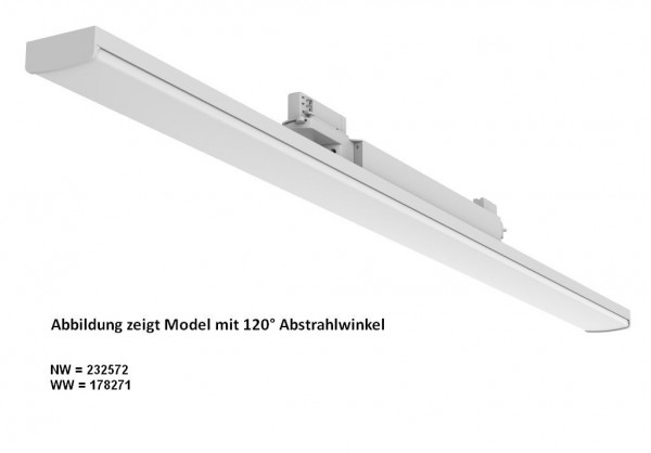 LED Stromschienen-Linearstrahler VLE 48W 120° neutralweiß CRI>90  3-Phasen | Synergy 21