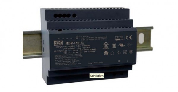 MEANWELL Netzteil - 12V 150W Hutschiene