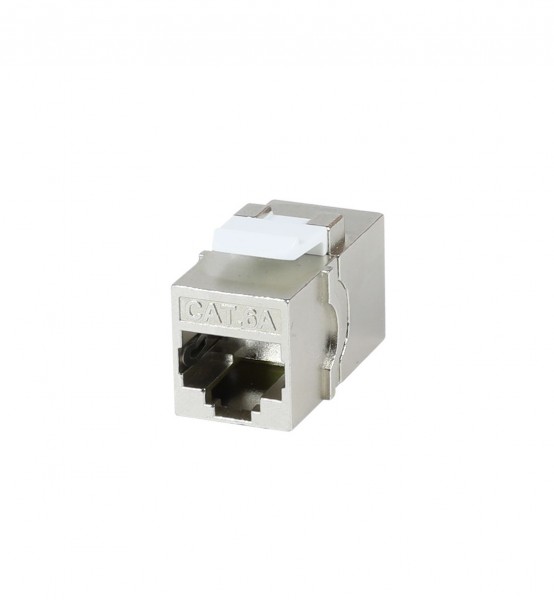 Keystone, Modul, TP/TP-Buchse/Buchse(RJ45, Kupplung), CAT6A, 500MHz, Slimline/short, Synergy 21,