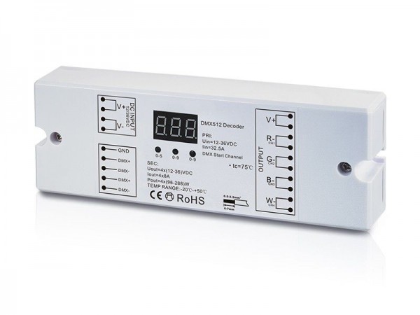 Synergy 21 LED Controller EOS 03 DMX512 Controller RGBW 4*8A