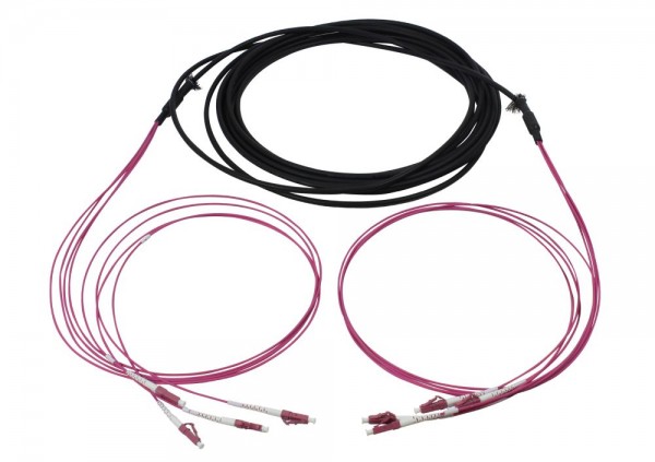 LWL-Kabel, Trunkkabel U-DQ(ZN)BH 4G 50/125, LC/LC OM4 20m, Ring, Synergy21