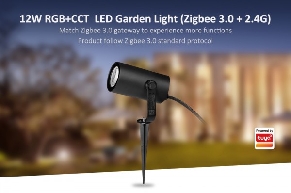 MiBoxer FUTC11ZR LED Garten Lampe 12W RGB-WW (RGB-CCT) Zigbee 3.0 +2,4G 230V