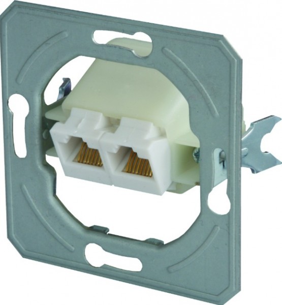 TEM Serie Ekonomik SOCKET CAT5e KS DOUBLE2x RJ45
