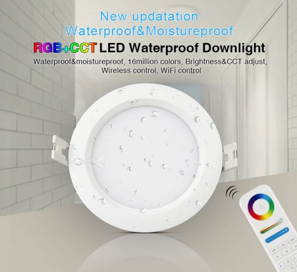 MiBoxer FUT063 LED Panel Rund 6W RGB-WW (RGB-CCT) mit Funk und WLAN IP54