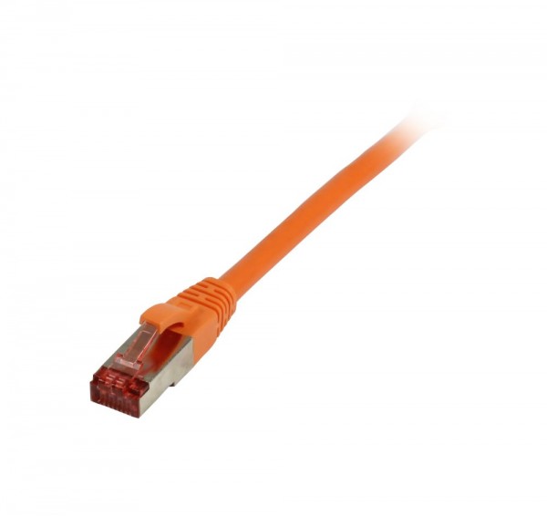 Patchkabel RJ45, CAT6 250Mhz, 0.15m orange, S-STP(S/FTP), LSZH, Synergy 21,