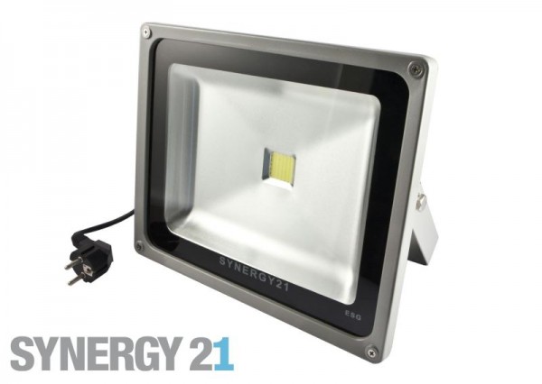 Synergy 21 LED Spot Outdoor Baustrahler 30W graues Gehäuse - warmweiß V2