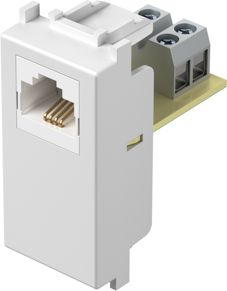 TEM Serie Modul Steckdosen SOCKET TEL LTRJ11 6/4 1M PW