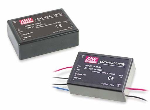 MEANWELL Netzteil - CC Driver DC-DC step-up 350mA ~30W dimmable