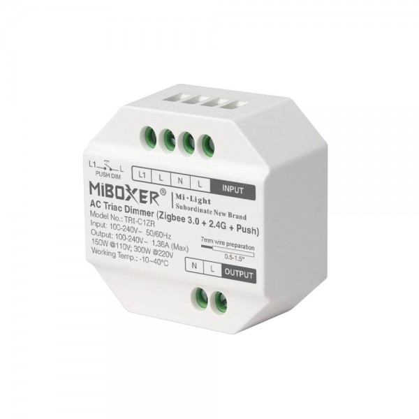 Synergy 21 LED Dimmer Controller AC TRIAC Zigbee 3.0+2,4G+Push *Milight/Miboxer*