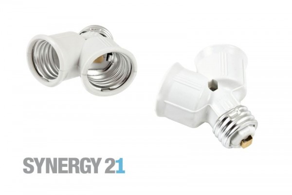 Synergy 21 LED Adapter für LED-Leuchtmittel E27-&gt;2*E27